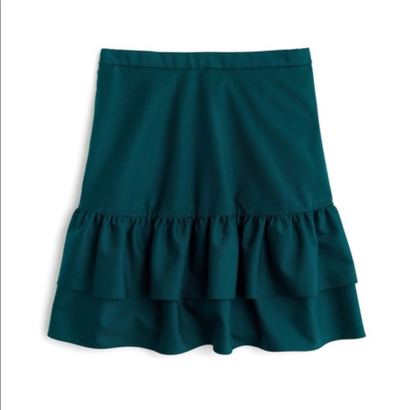 J. Crew Dresses & Skirts - J. Crew NWT Wool Flannel Ruffle Skirt Size 6P